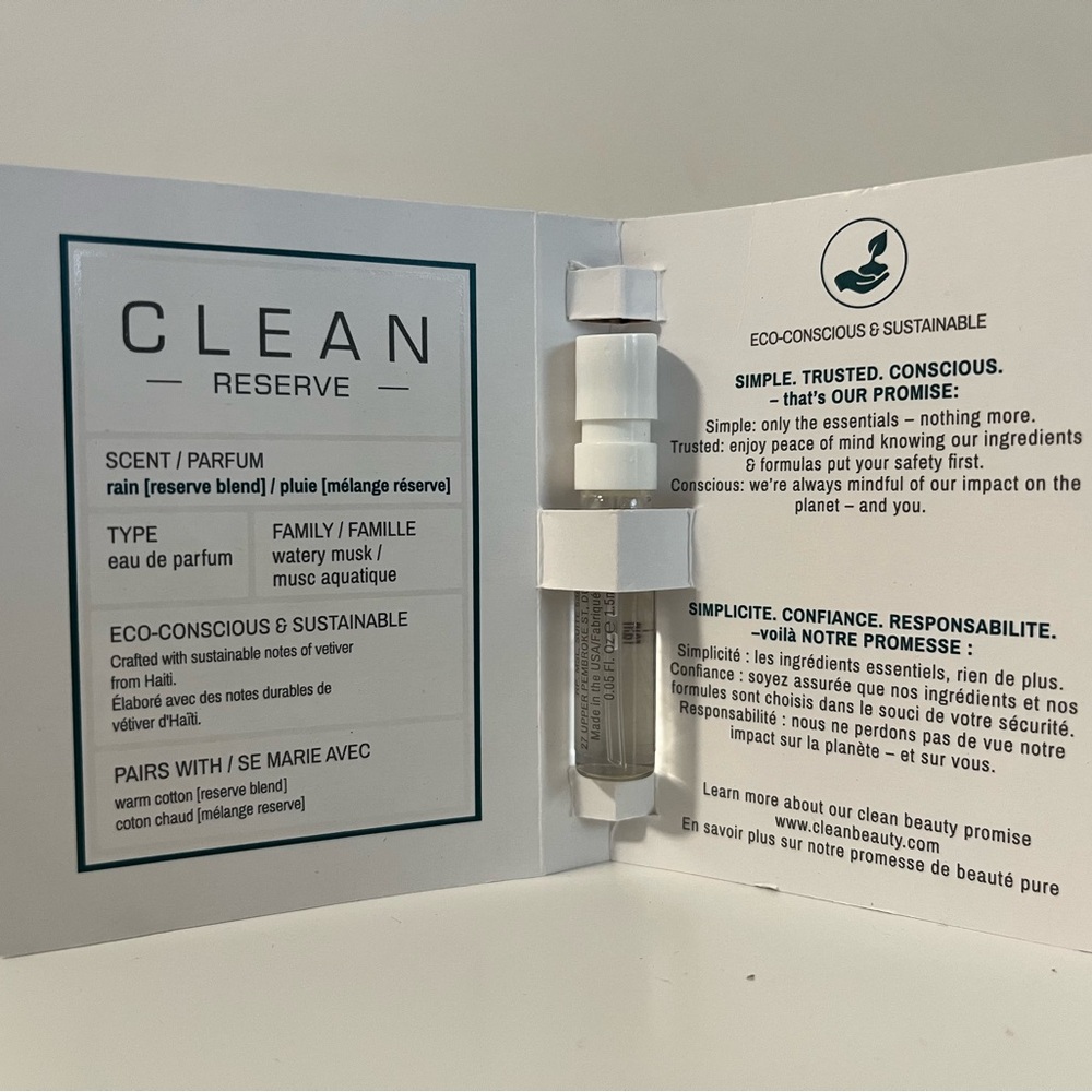 Clean Reserve Rain sample - Picture 2 of 2